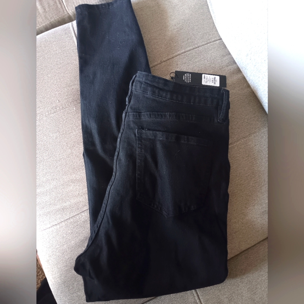 Fashion Nova Black Denim Jeans NWT